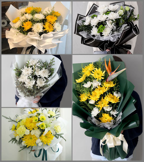 辽宁沈阳皇姑区黄河街道白事花束代送